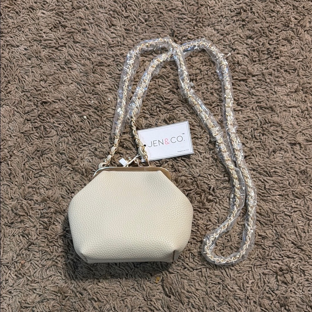 Cream Crossbody Bag